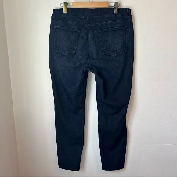 Eileen Fisher Dark Blue Organic Cotton Stretch Jean Leggings - Medium (10-12) - Picture 4 of 12